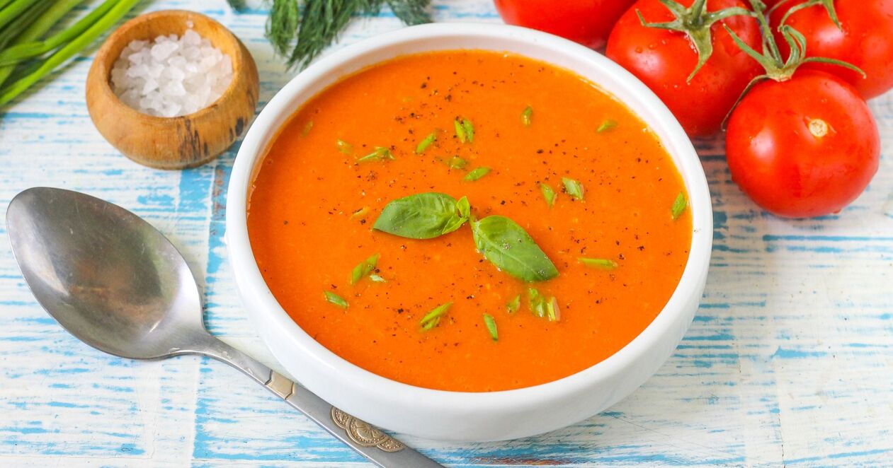 tomate zopa purea dieta gogokoena